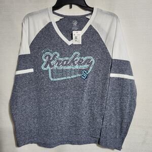 Seattle kraken hockey women's long sleeve shirt size Small